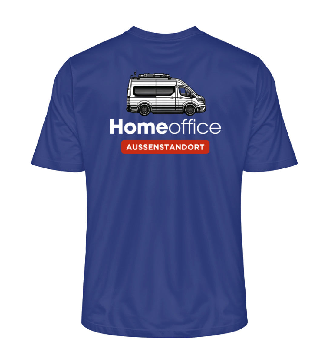 Vanlife Homeoffice - Herren Organic Shirt - Rückendruck - LazyDonkeyDesign