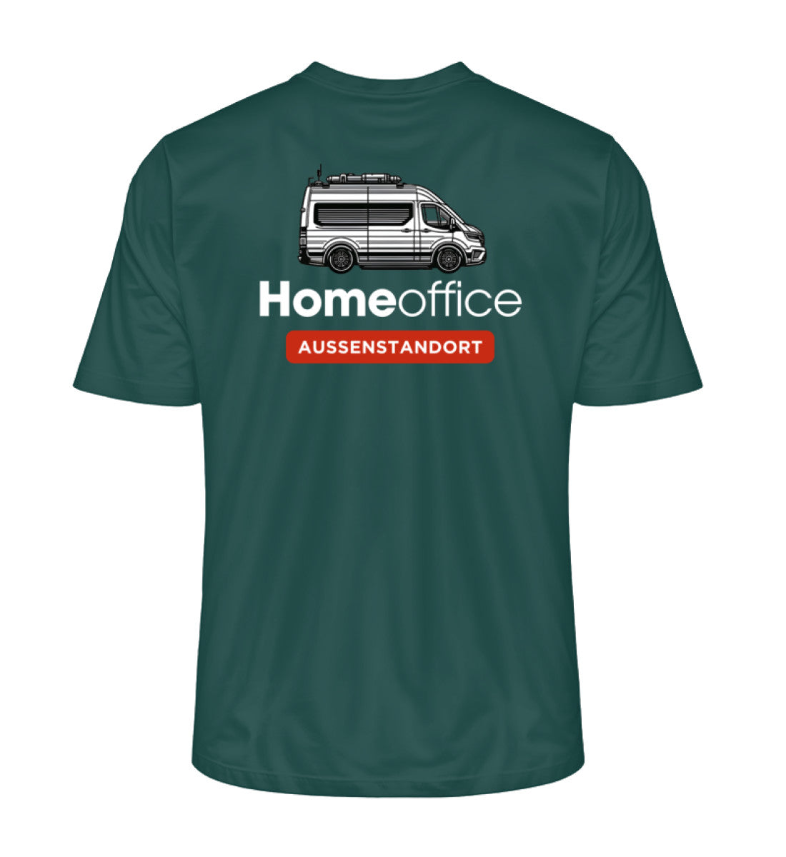 Vanlife Homeoffice - Herren Organic Shirt - Rückendruck - LazyDonkeyDesign