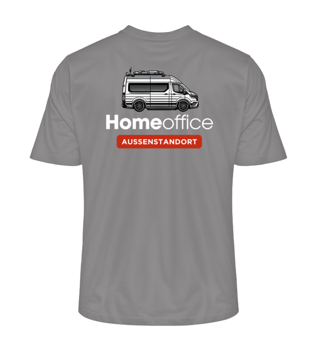 Vanlife Homeoffice - Herren Organic Shirt - Rückendruck - LazyDonkeyDesign