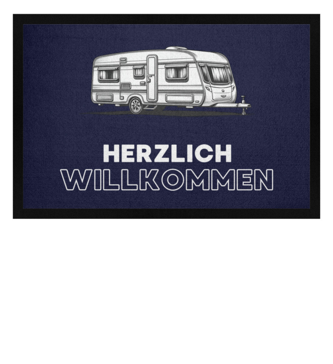 Herzlich Willkommen im Wohnwagen - Camping Fußmatte - LazyDonkeyDesign