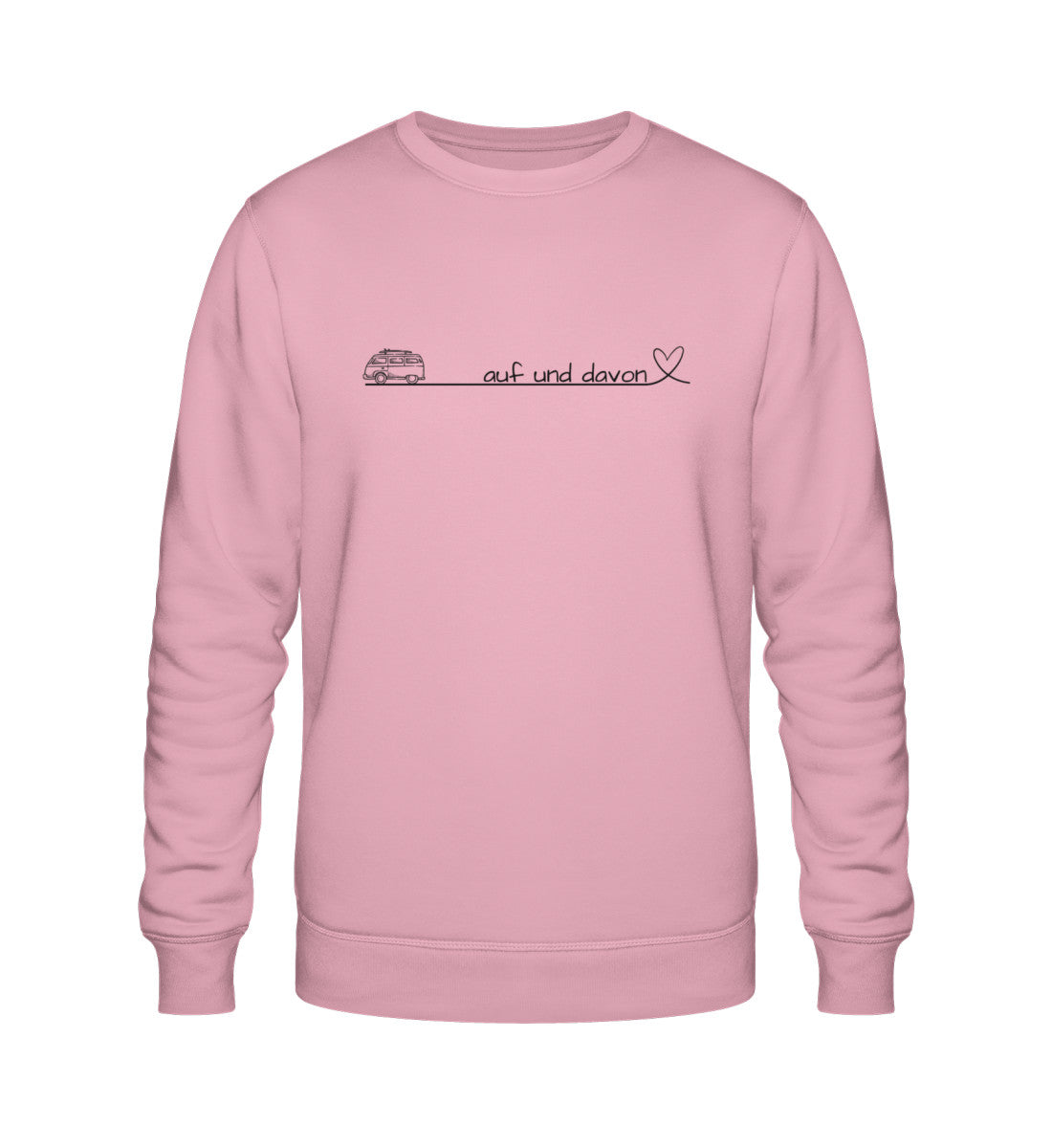 Auf und Davon - Damen Organic Sweatshirt - Bulli - LazyDonkeyDesign