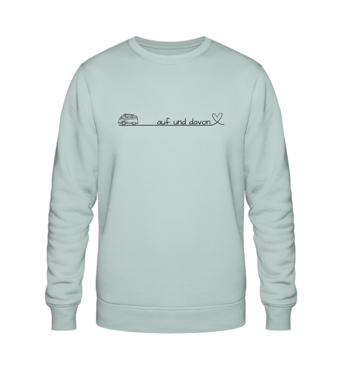 Auf und Davon - Damen Organic Sweatshirt - Bulli - LazyDonkeyDesign