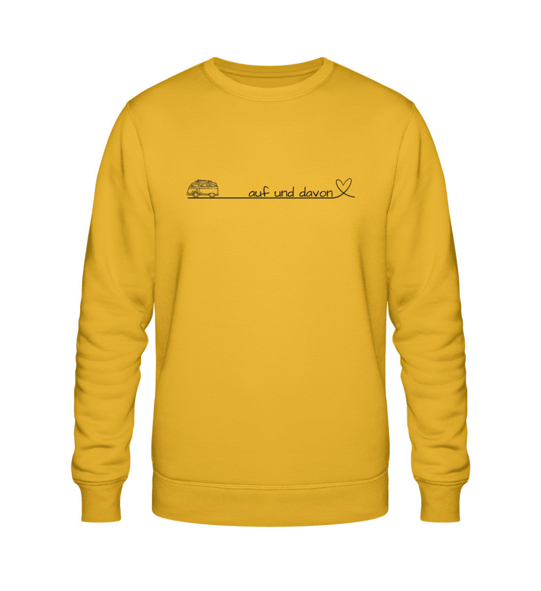 Auf und Davon - Damen Organic Sweatshirt - Bulli - LazyDonkeyDesign