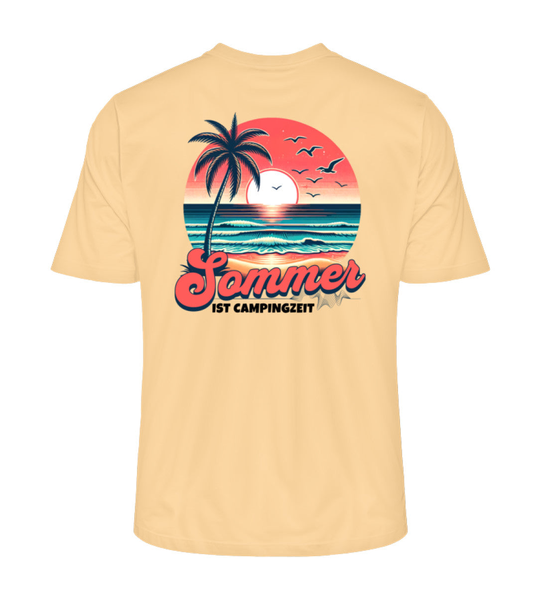 Sommer Campingzeit - Herren Organic Shirt - LazyDonkeyDesign
