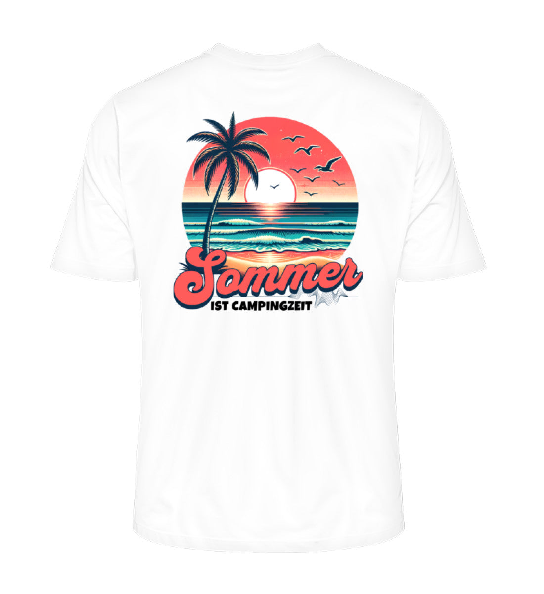 Sommer Campingzeit - Herren Organic Shirt - LazyDonkeyDesign