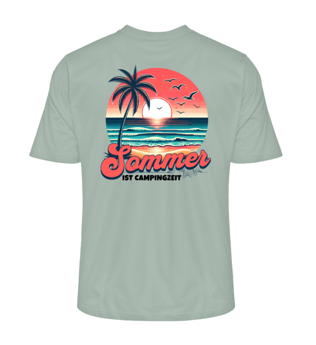 Sommer Campingzeit - Herren Organic Shirt - LazyDonkeyDesign