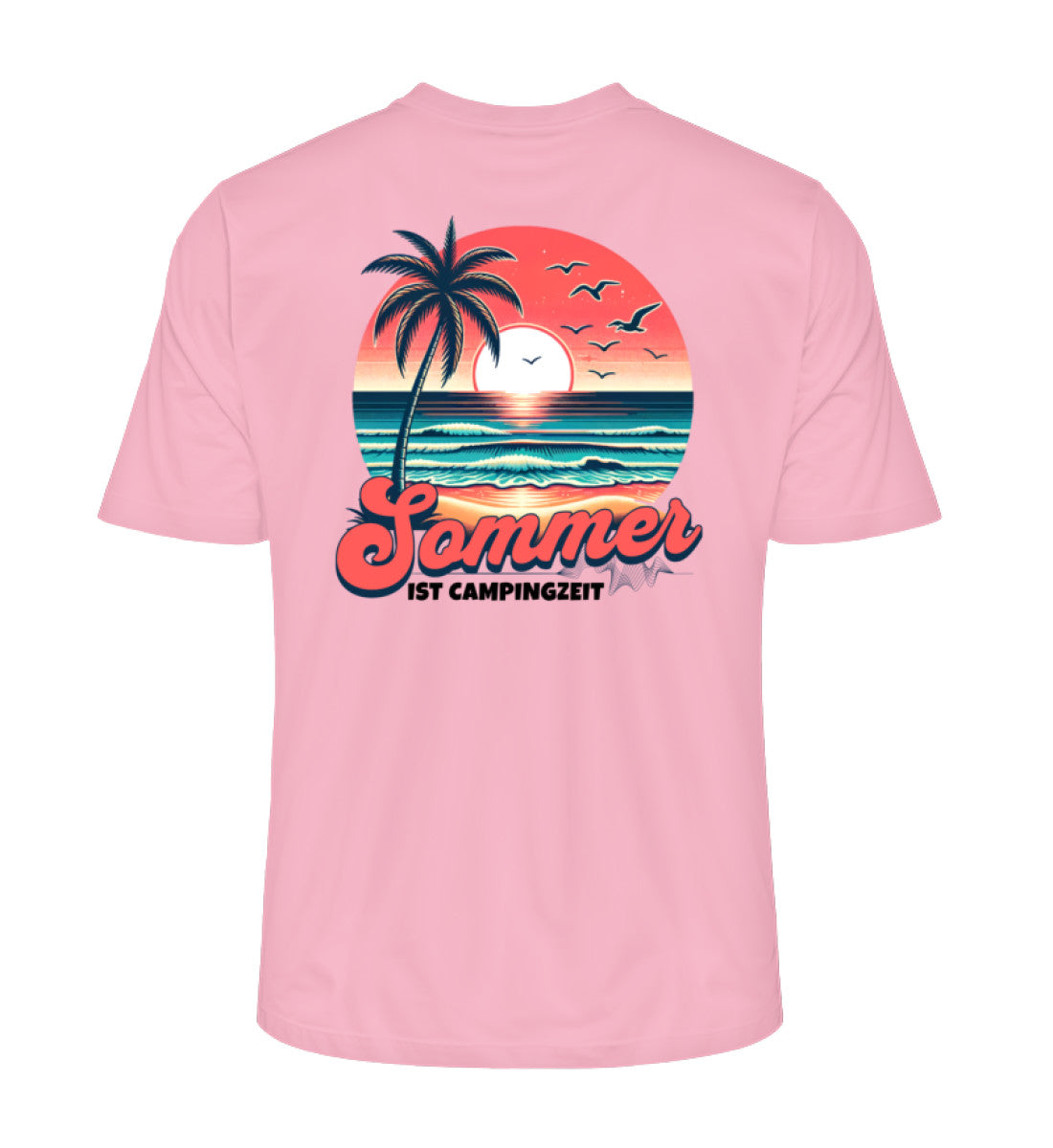 Sommer Campingzeit - Herren Organic Shirt - LazyDonkeyDesign