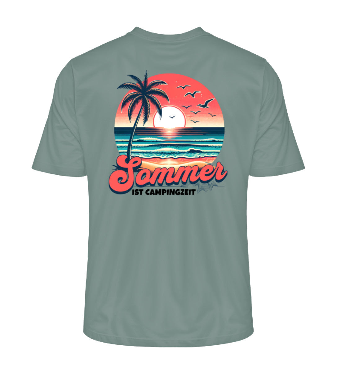 Sommer Campingzeit - Herren Organic Shirt - LazyDonkeyDesign