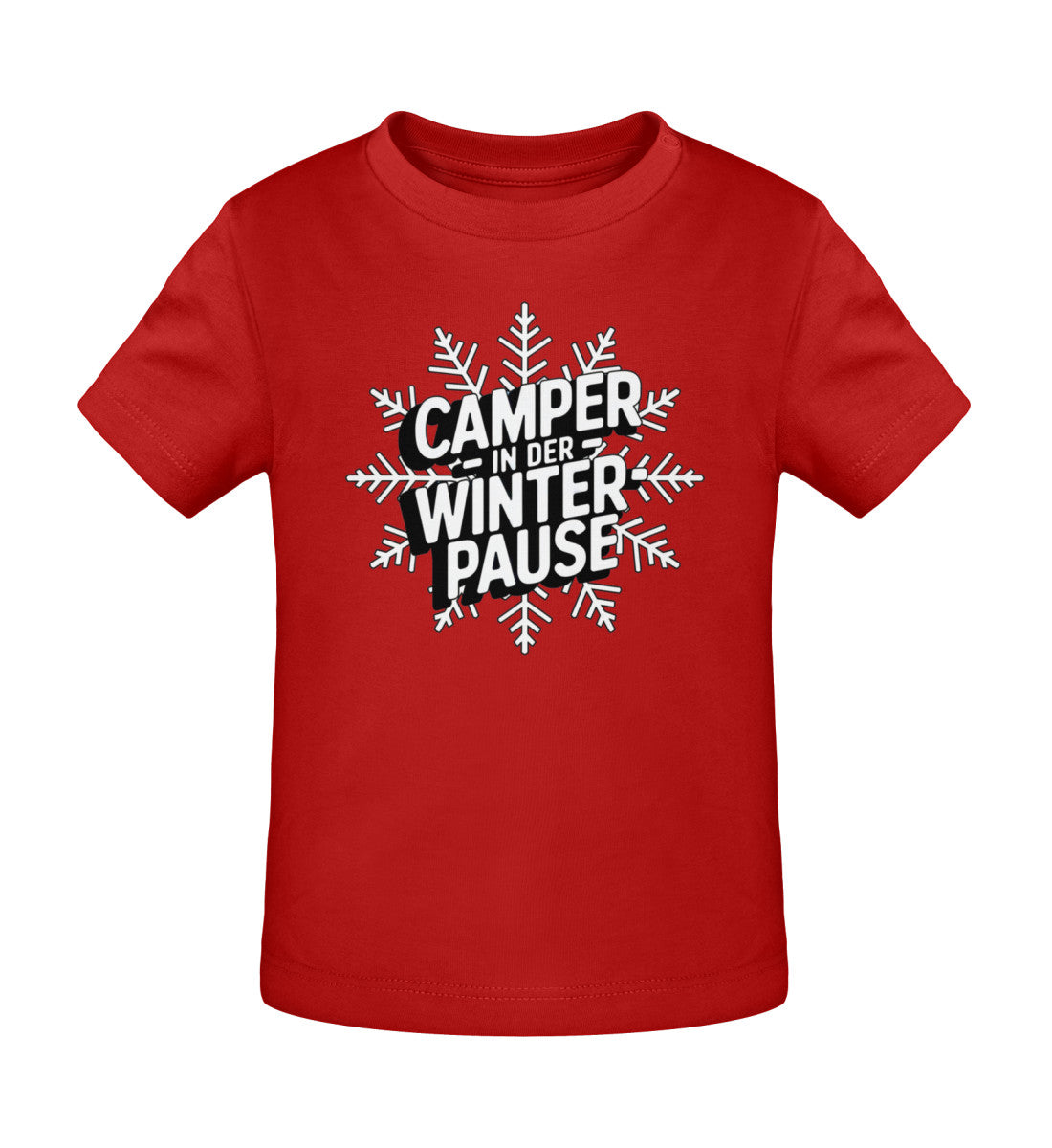 Camper in Winterpause - Baby Organic Shirt - LazyDonkeyDesign