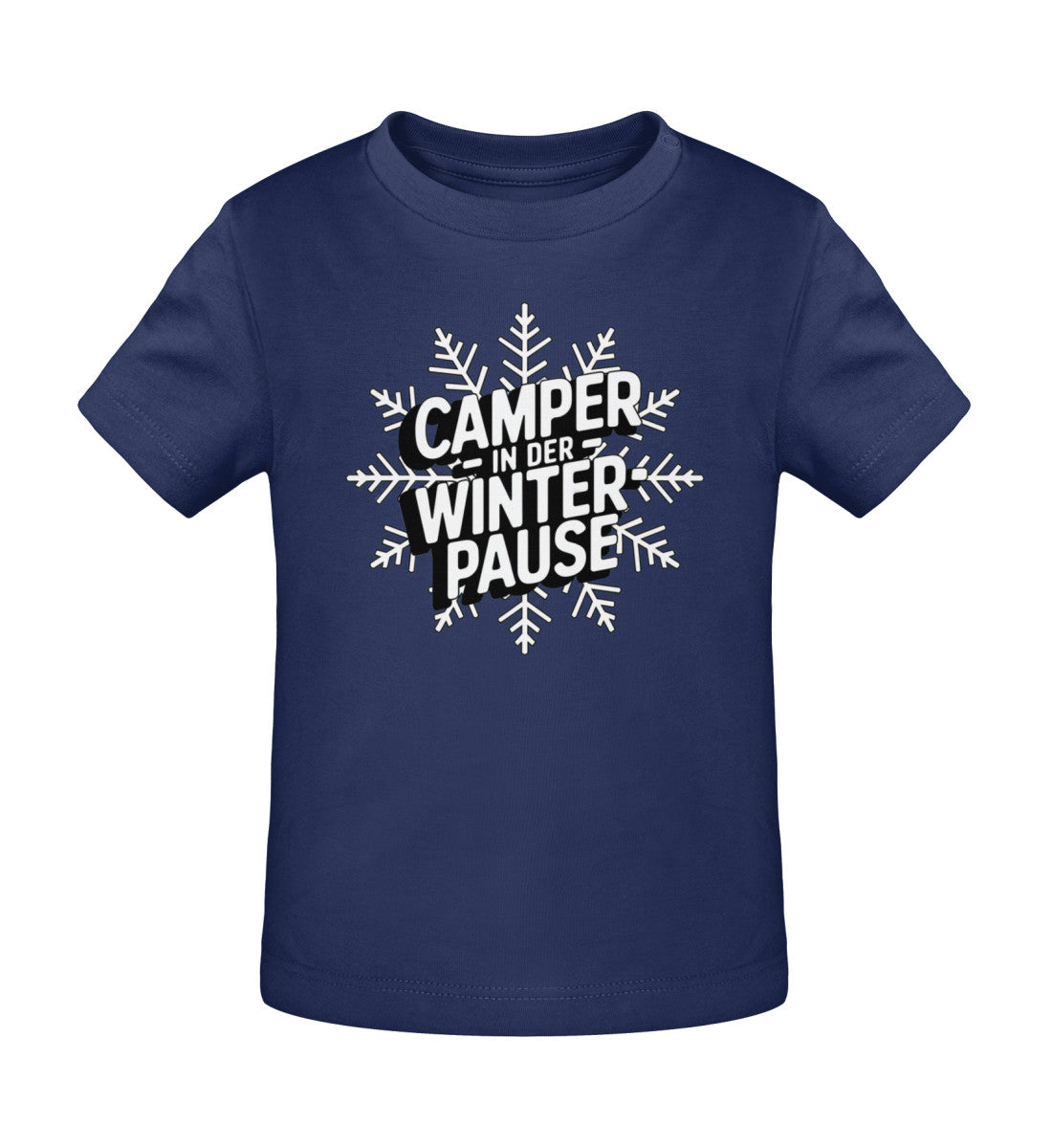 Camper in Winterpause - Baby Organic Shirt - LazyDonkeyDesign
