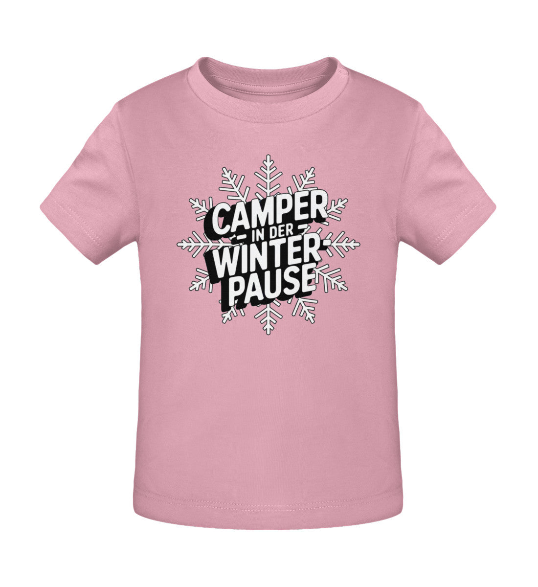 Camper in Winterpause - Baby Organic Shirt - LazyDonkeyDesign
