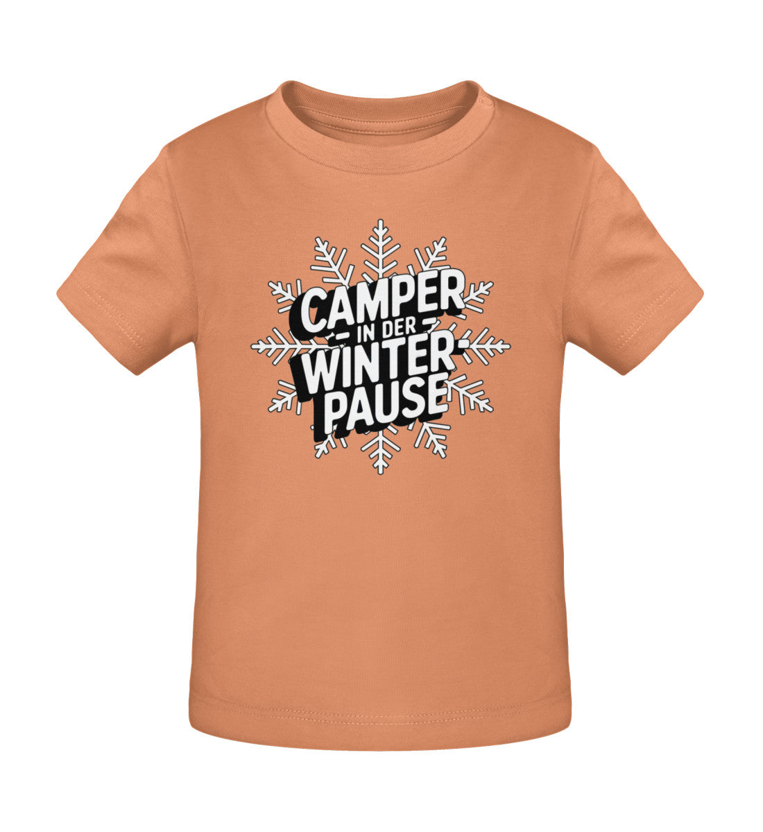 Camper in Winterpause - Baby Organic Shirt - LazyDonkeyDesign