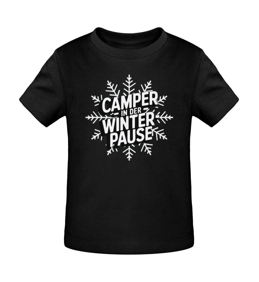 Camper in Winterpause - Baby Organic Shirt - LazyDonkeyDesign