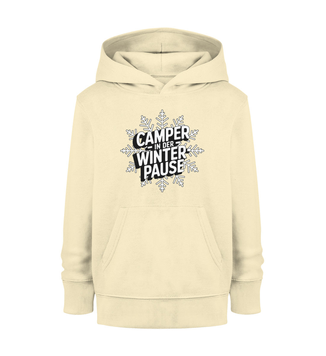 Camper in Winterpause - Kinder Organic Hoodie - LazyDonkeyDesign