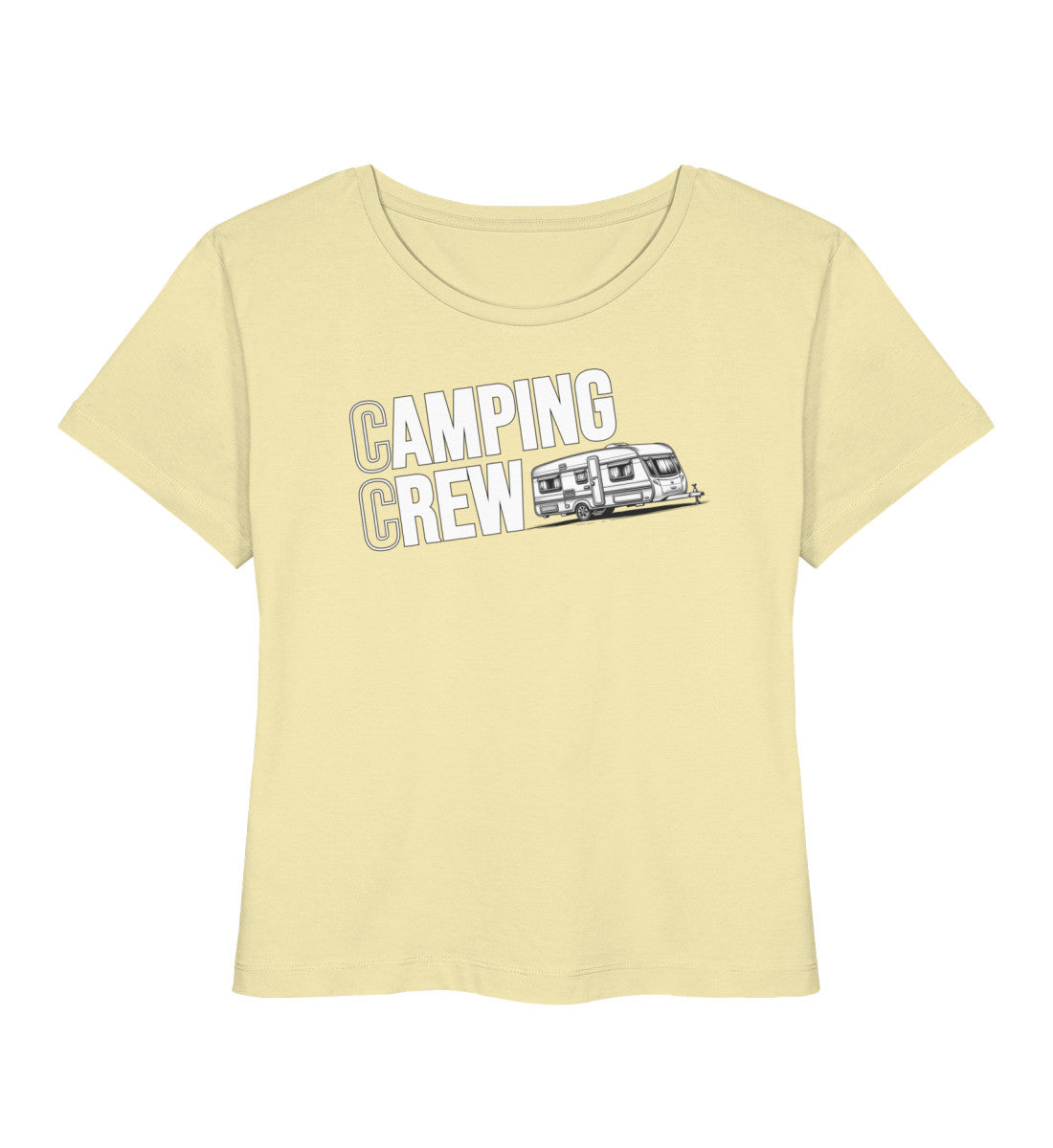 Wohnwagen Camping Crew - Damen Organic T-Shirt - LazyDonkeyDesign