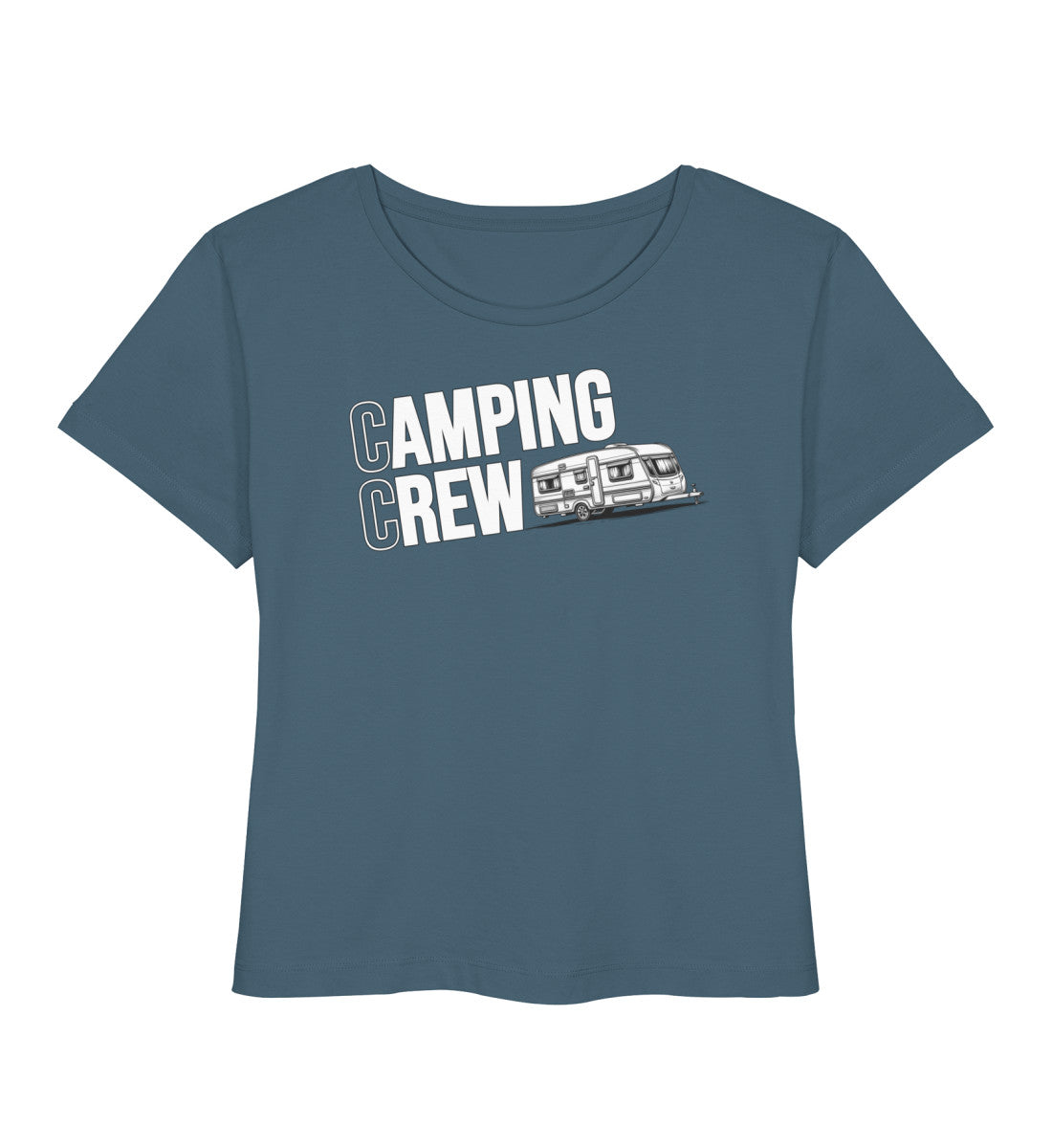 Wohnwagen Camping Crew - Damen Organic T-Shirt - LazyDonkeyDesign