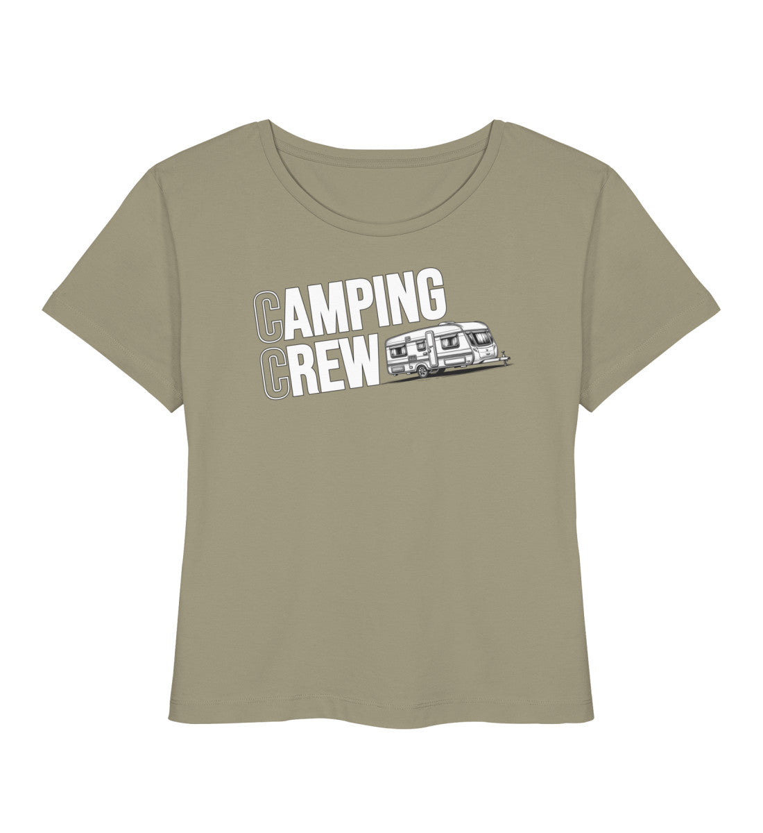 Wohnwagen Camping Crew - Damen Organic T-Shirt - LazyDonkeyDesign