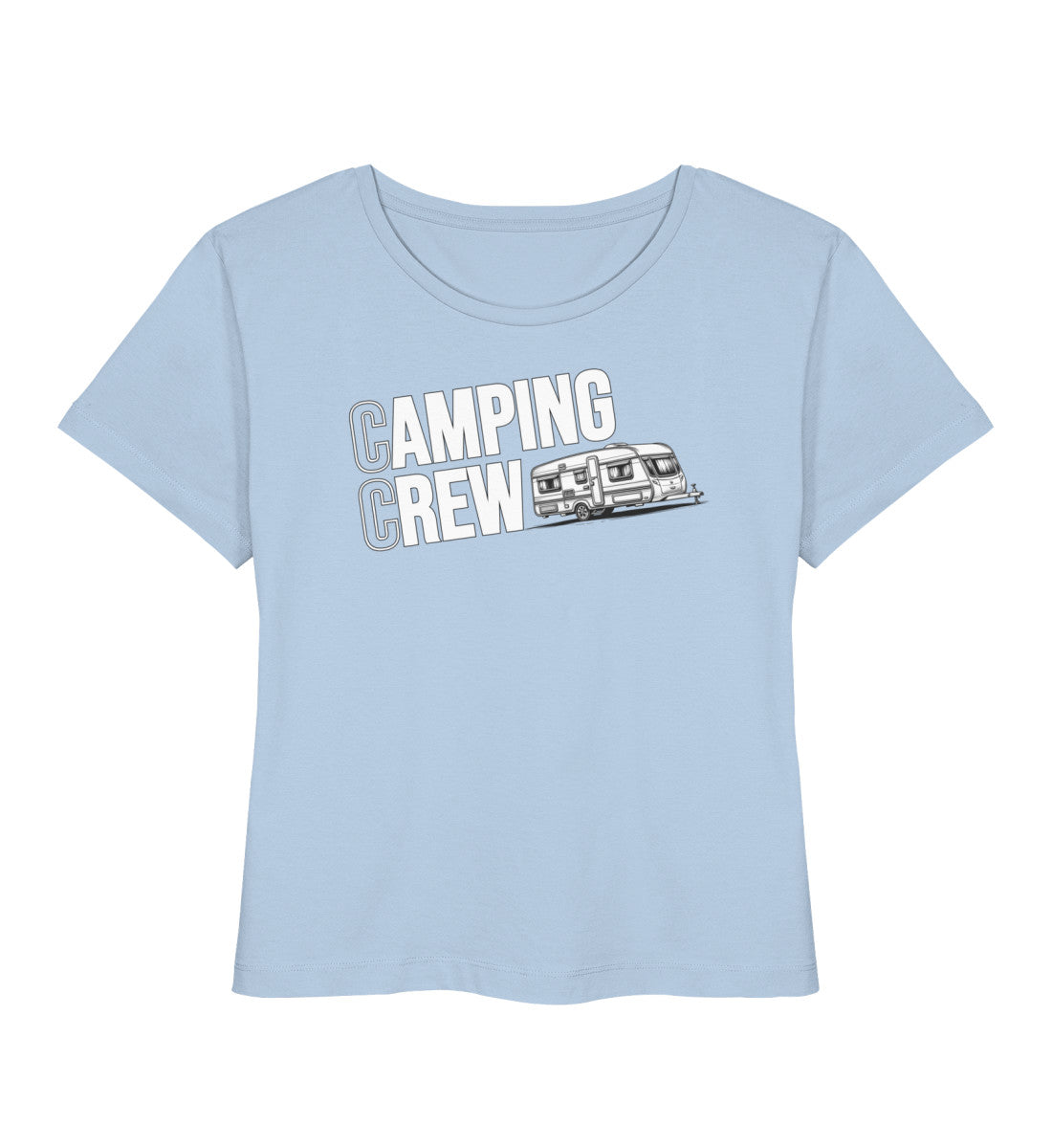 Wohnwagen Camping Crew - Damen Organic T-Shirt - LazyDonkeyDesign