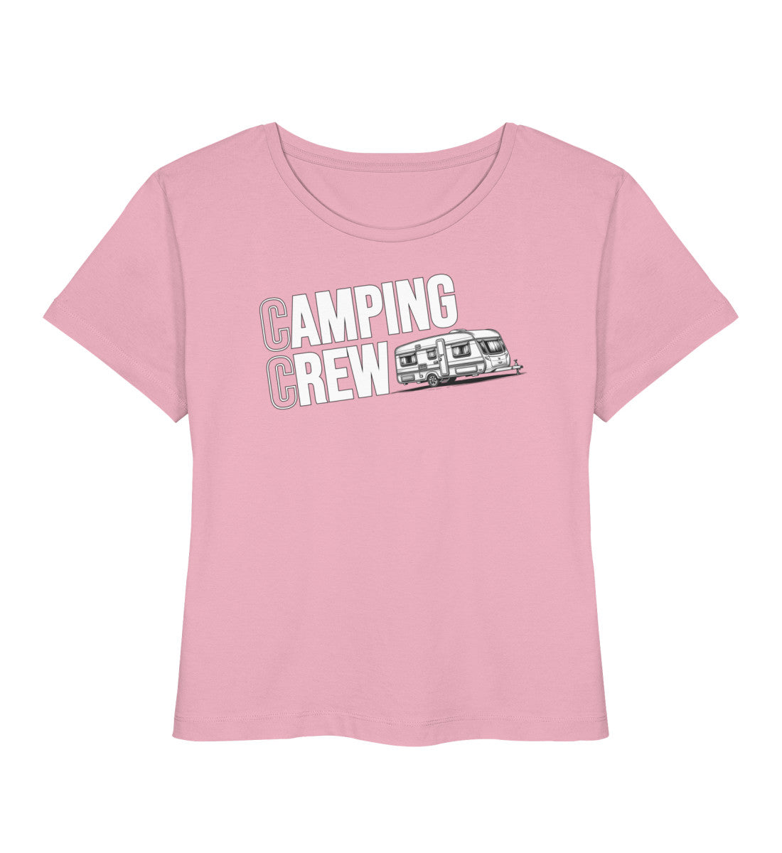 Wohnwagen Camping Crew - Damen Organic T-Shirt - LazyDonkeyDesign