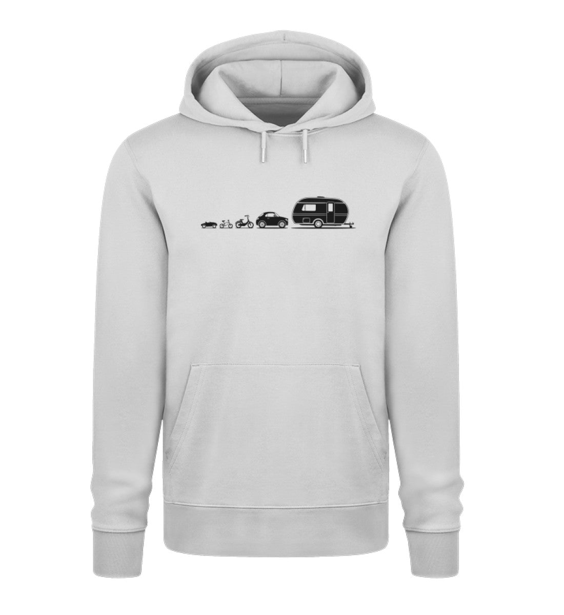 Evolution Wohnwagen - Herren Organic Hoodie - LazyDonkeyDesign