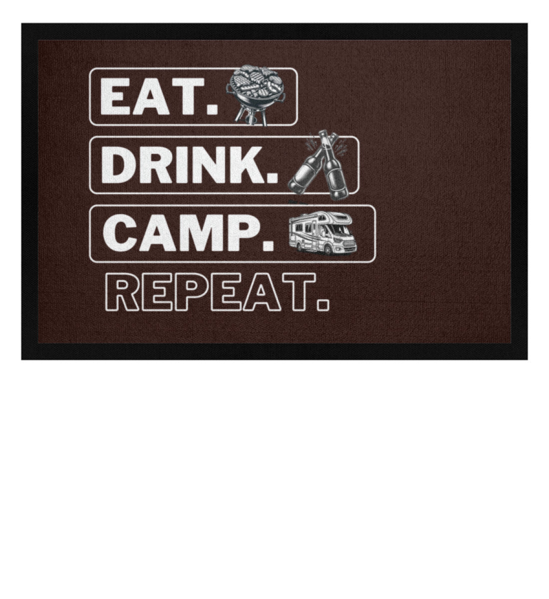 Eat Sleep Wohnmobil Repeat - Camping Fußmatte - LazyDonkeyDesign