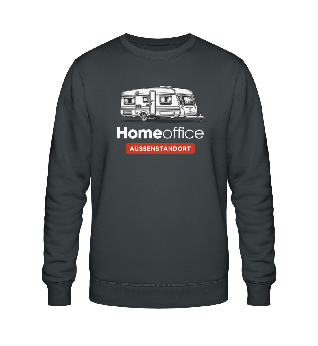 Wohnwagen Homeoffice - Herren Organic Sweatshirt - LazyDonkeyDesign