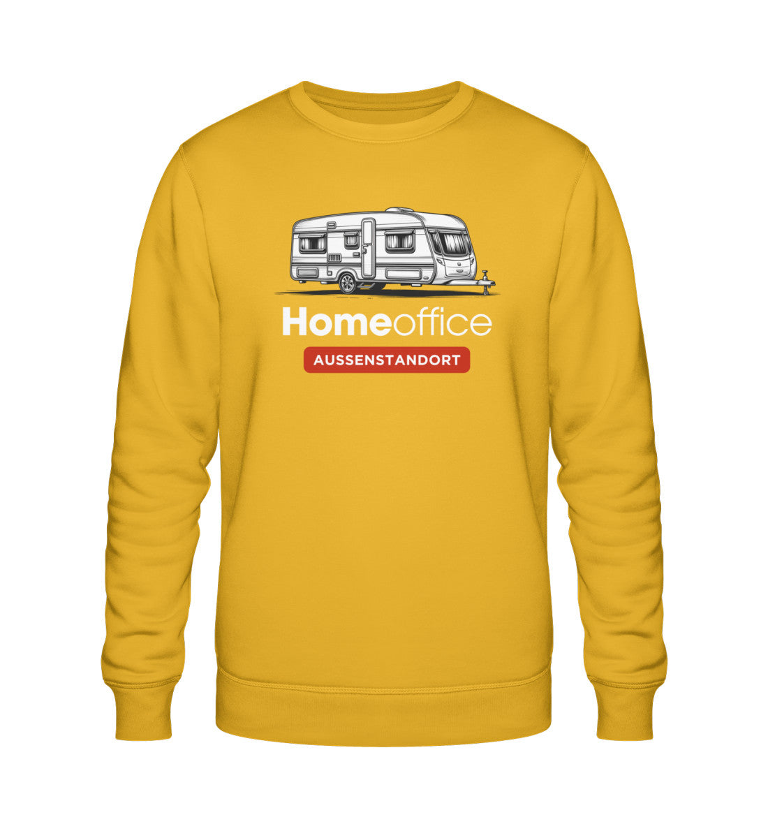 Wohnwagen Homeoffice - Herren Organic Sweatshirt - LazyDonkeyDesign