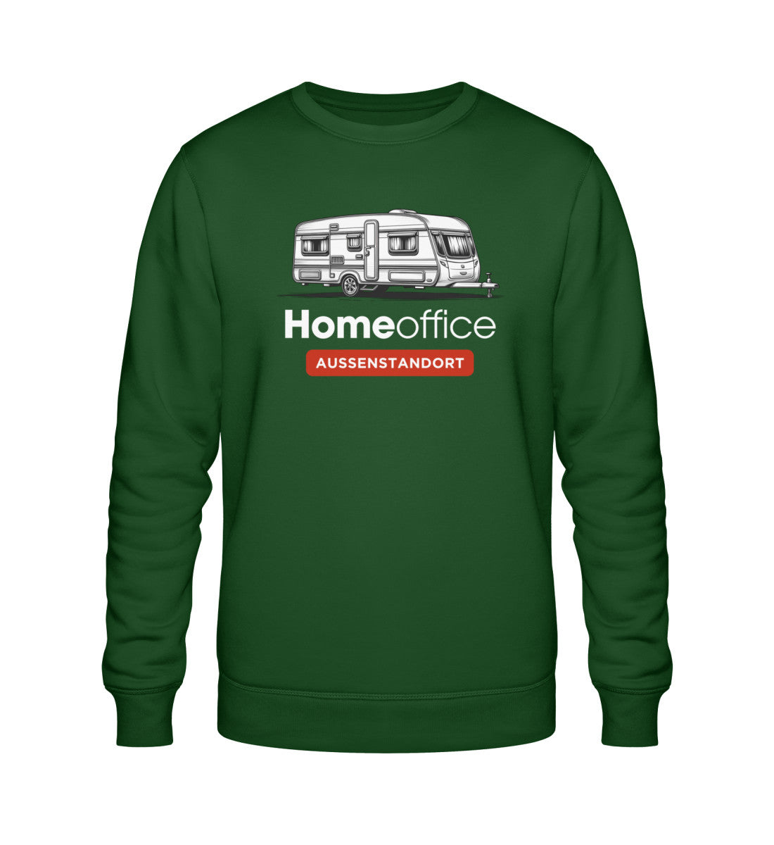 Wohnwagen Homeoffice - Herren Organic Sweatshirt - LazyDonkeyDesign