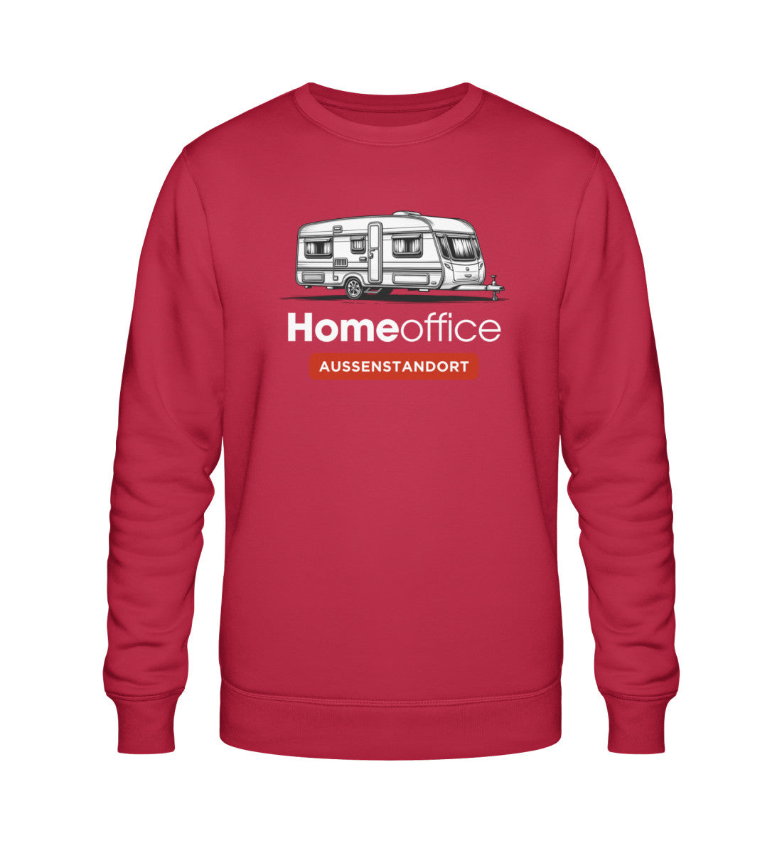 Wohnwagen Homeoffice - Herren Organic Sweatshirt - LazyDonkeyDesign