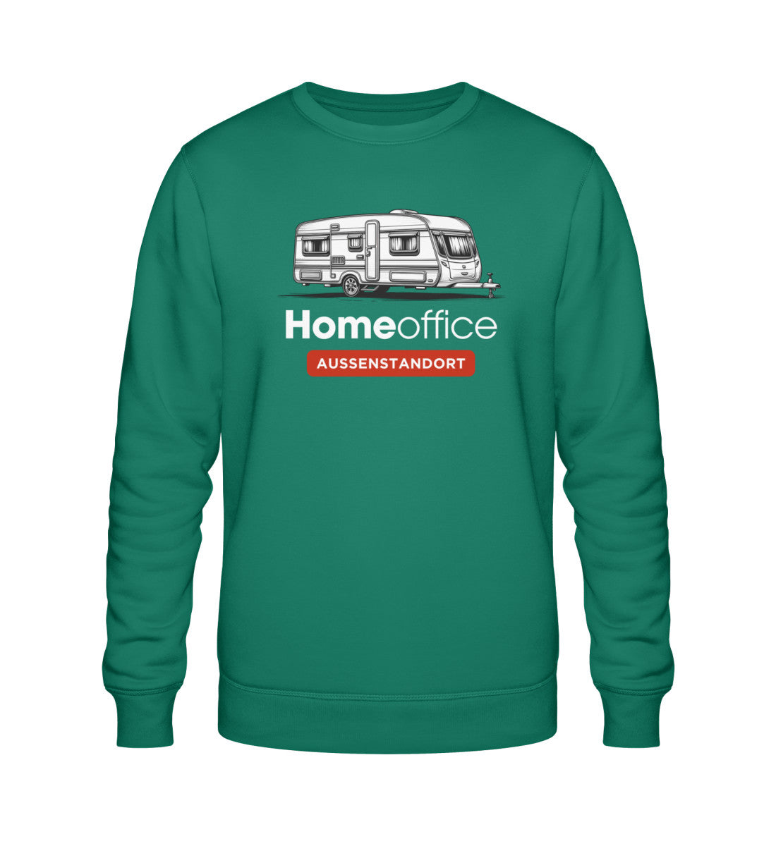 Wohnwagen Homeoffice - Herren Organic Sweatshirt - LazyDonkeyDesign