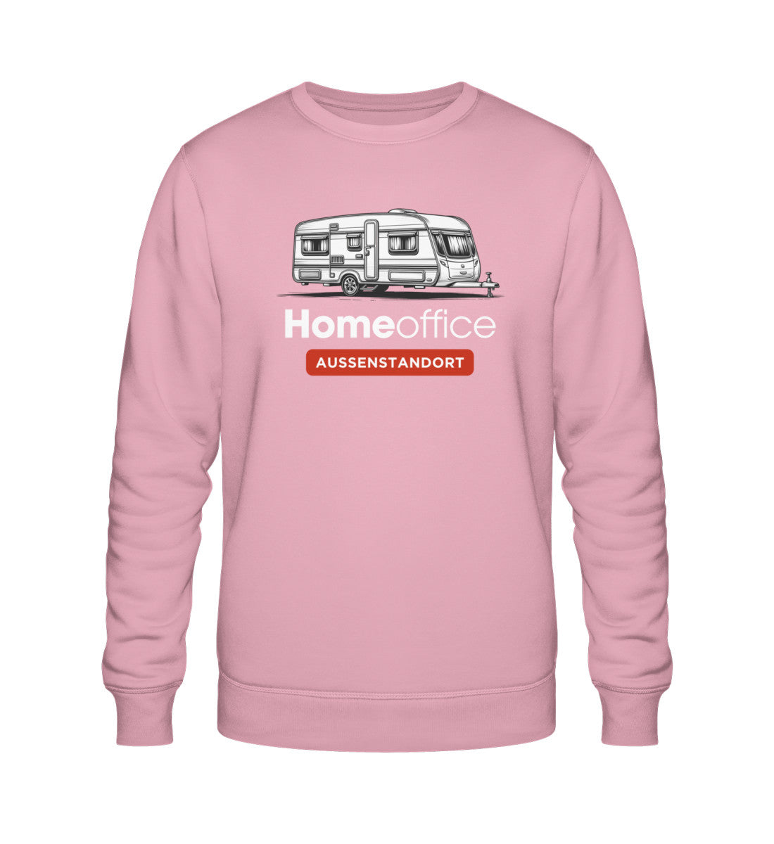 Wohnwagen Homeoffice - Herren Organic Sweatshirt - LazyDonkeyDesign
