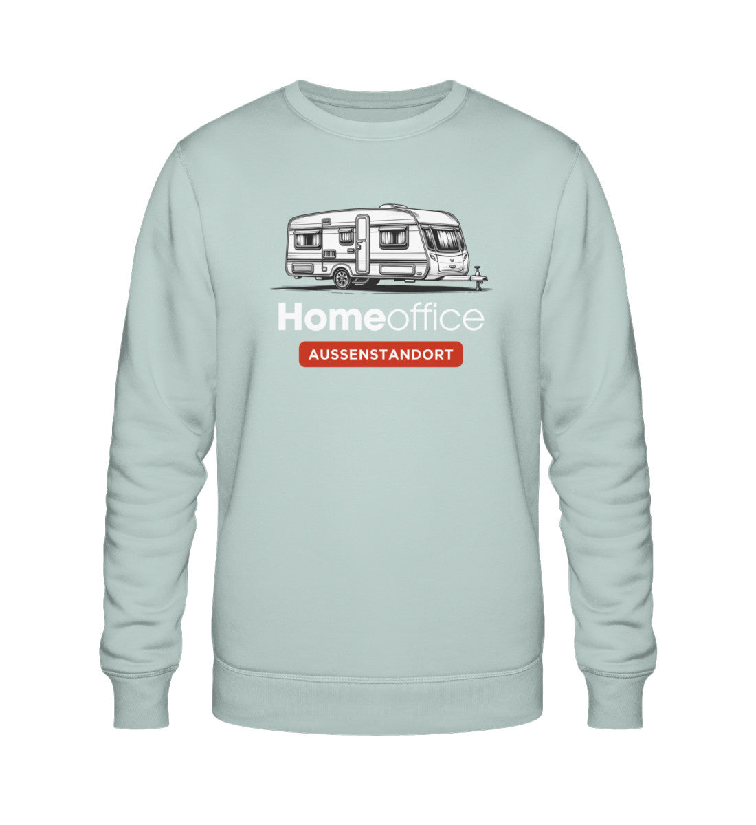 Wohnwagen Homeoffice - Herren Organic Sweatshirt - LazyDonkeyDesign
