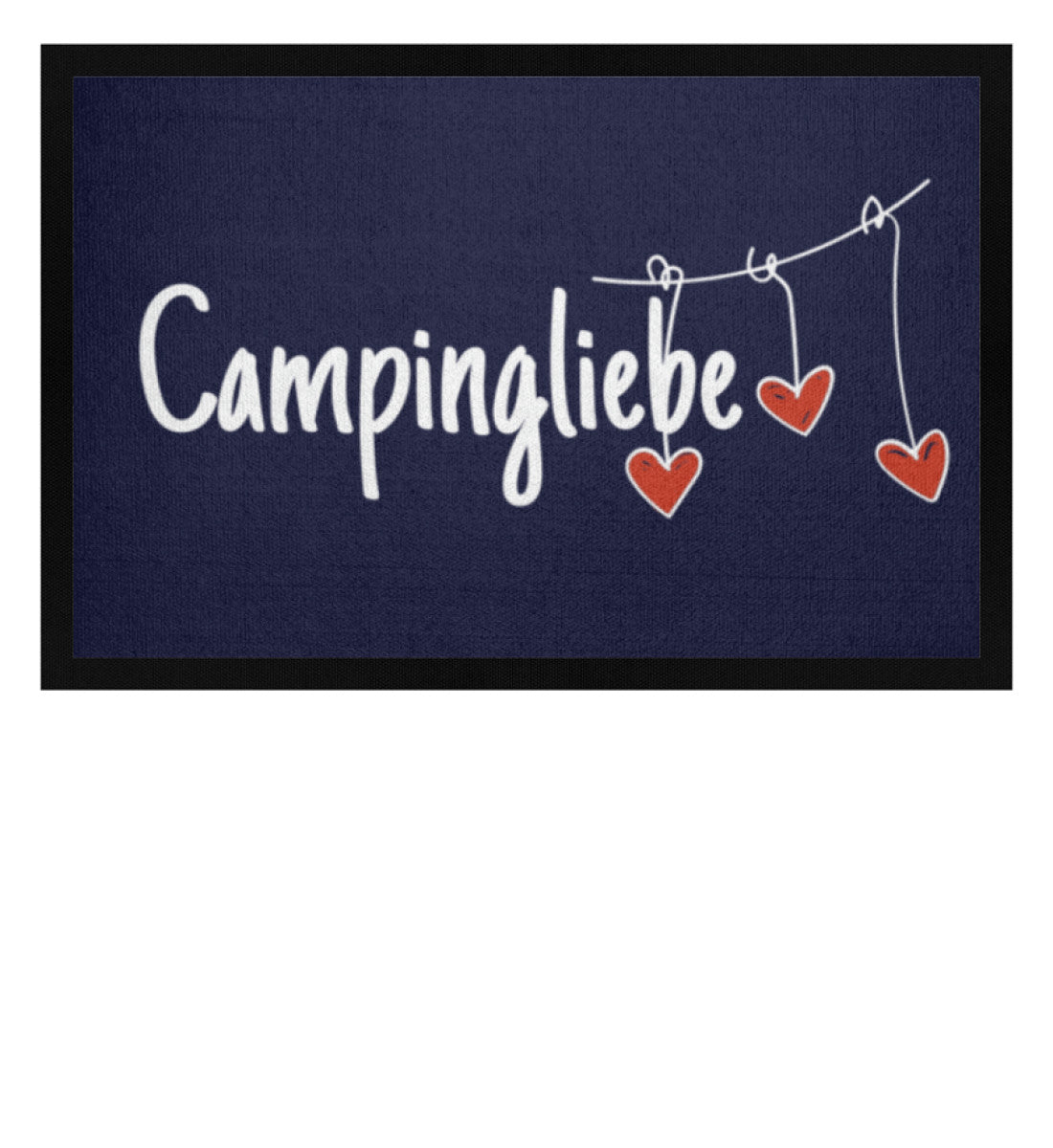 Campingliebe mit Anhänger - Camping Fußmatte - LazyDonkeyDesign