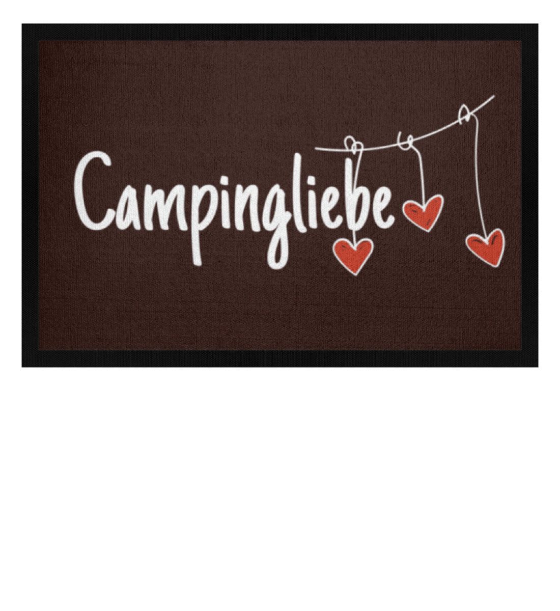 Campingliebe mit Anhänger - Camping Fußmatte - LazyDonkeyDesign