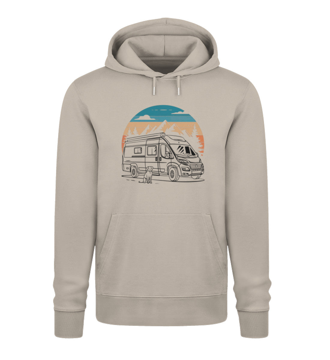 Vanlife mit Hund - Damen Organic Hoodie - LazyDonkeyDesign