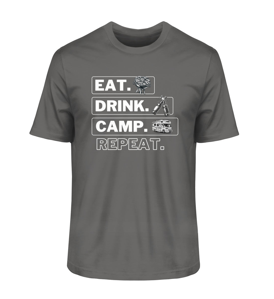 Camping Kreislauf - Herren Organic Shirt - Wohnmobil - LazyDonkeyDesign