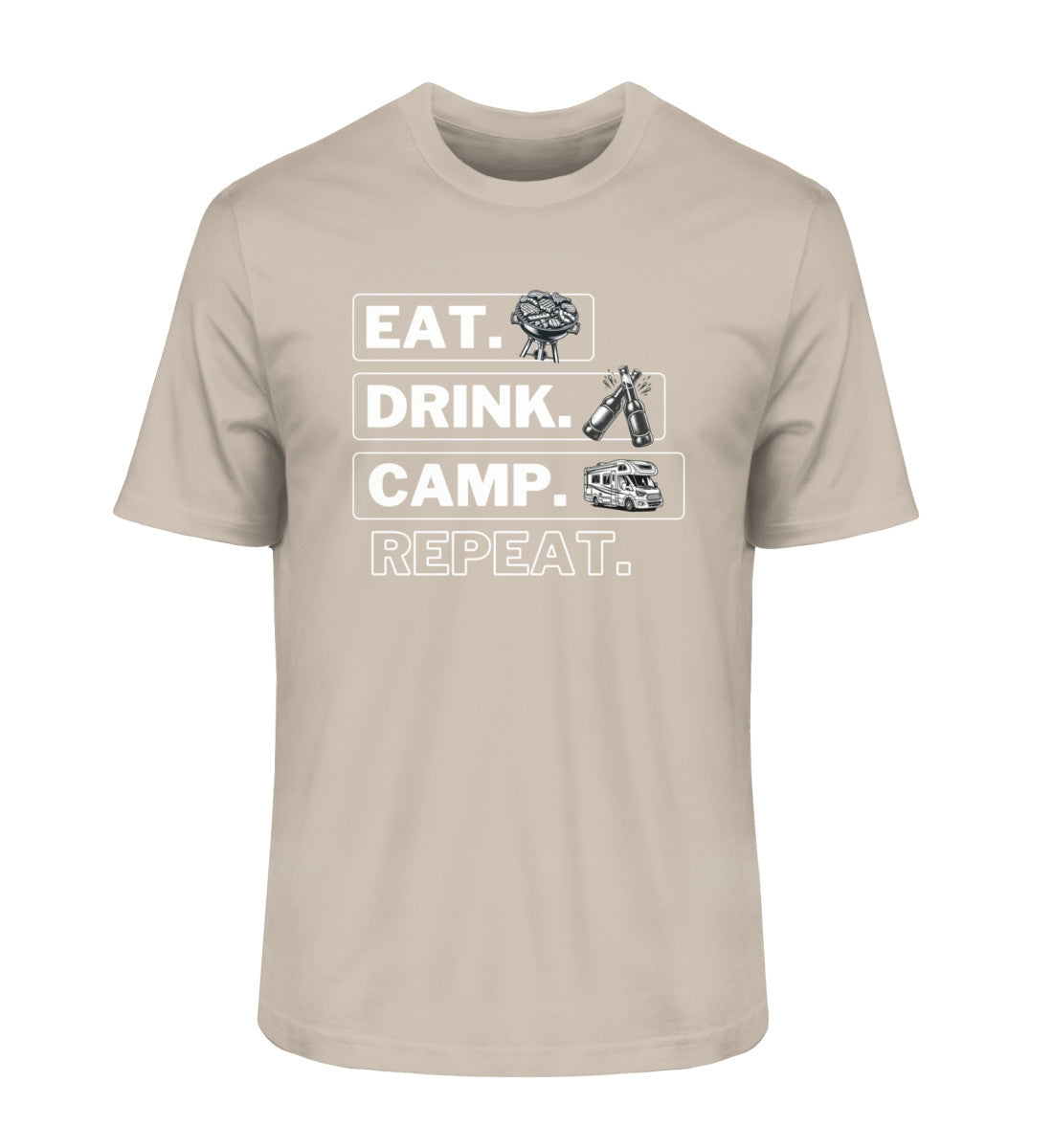 Camping Kreislauf - Herren Organic Shirt - Wohnmobil - LazyDonkeyDesign