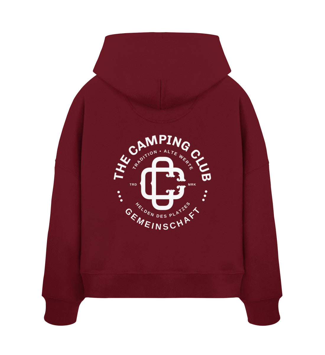 Camping Club - Damen Organic Boxcut Hoodie - LazyDonkeyDesign