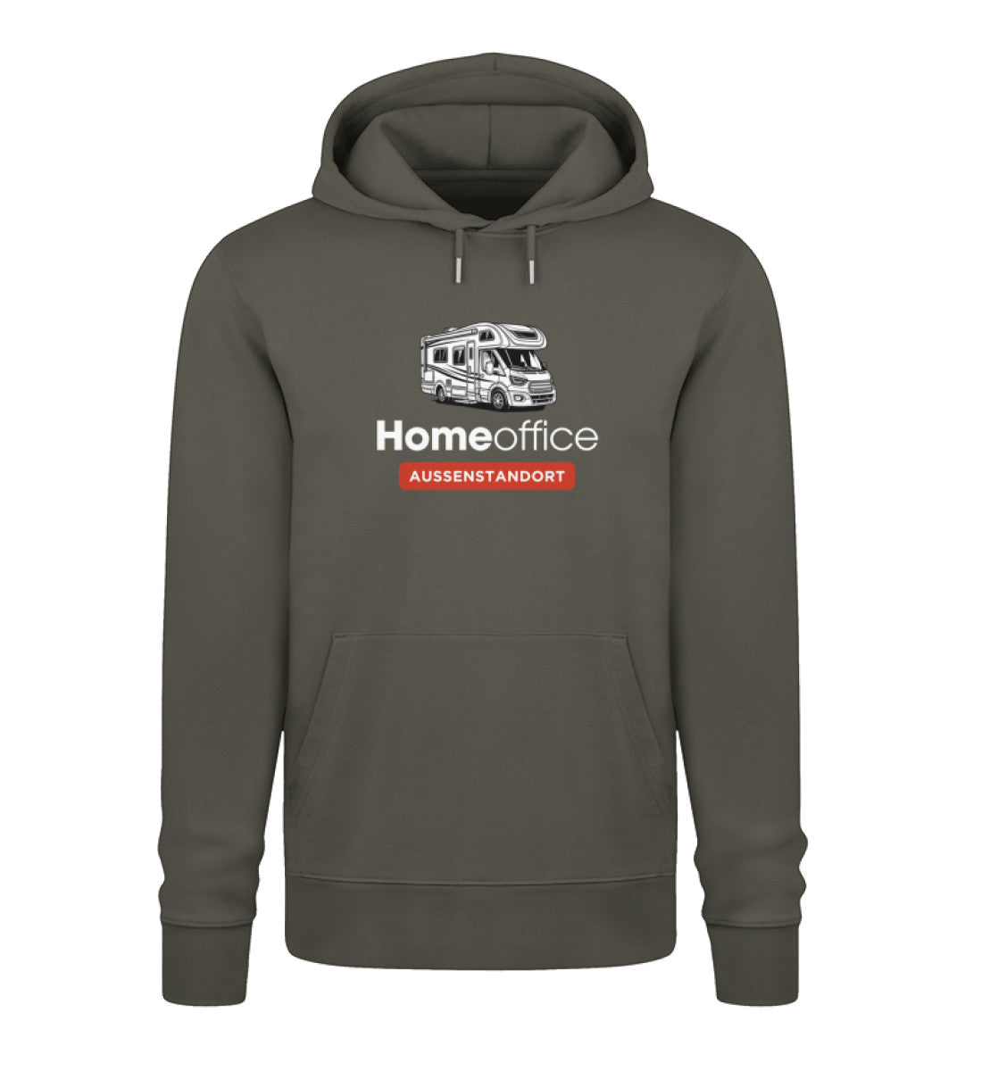 Wohnmobil Homeoffice - Herren Organic Hoodie - LazyDonkeyDesign