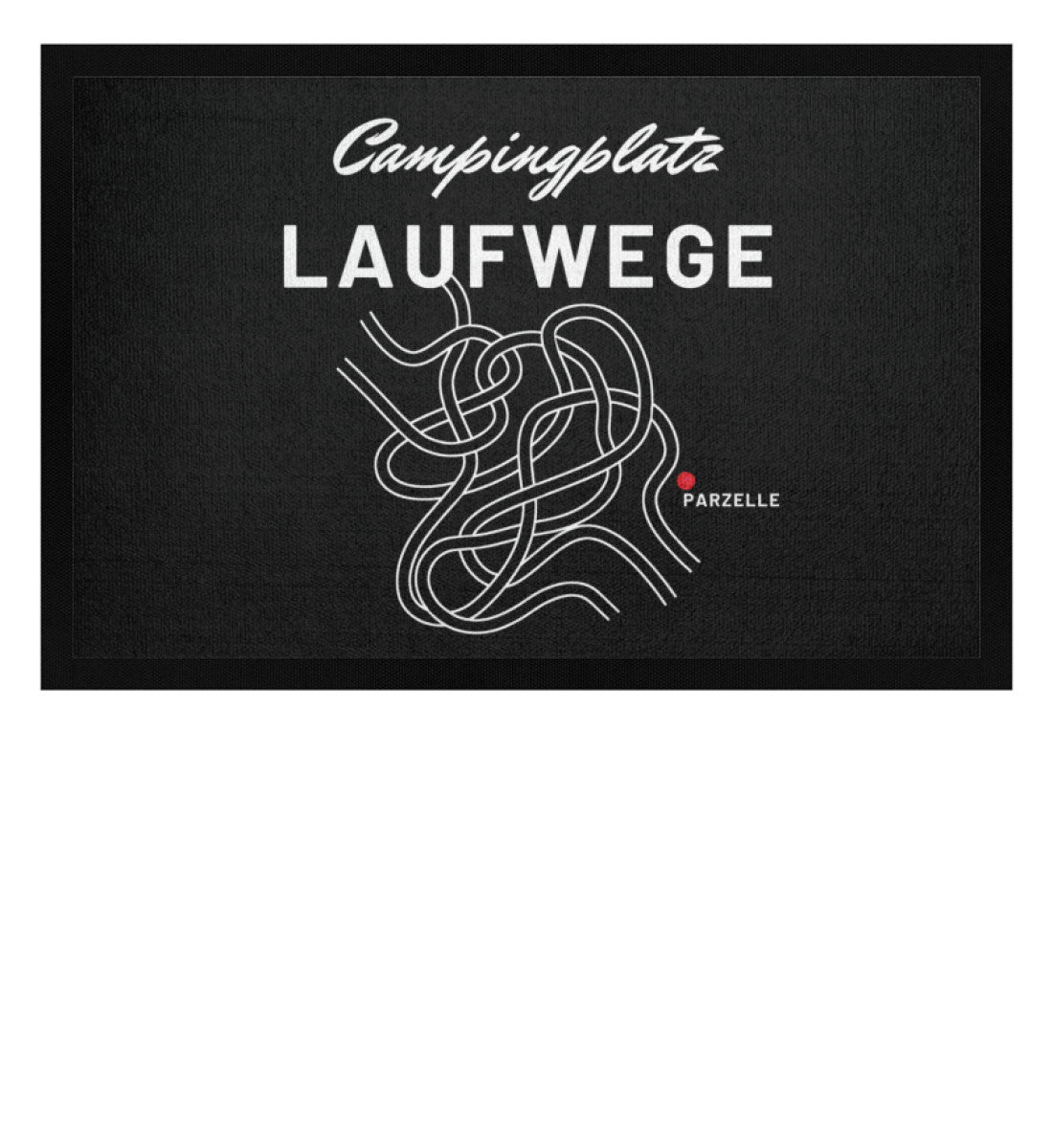 Campingplatz Laufwege - Camping Fußmatte - LazyDonkeyDesign