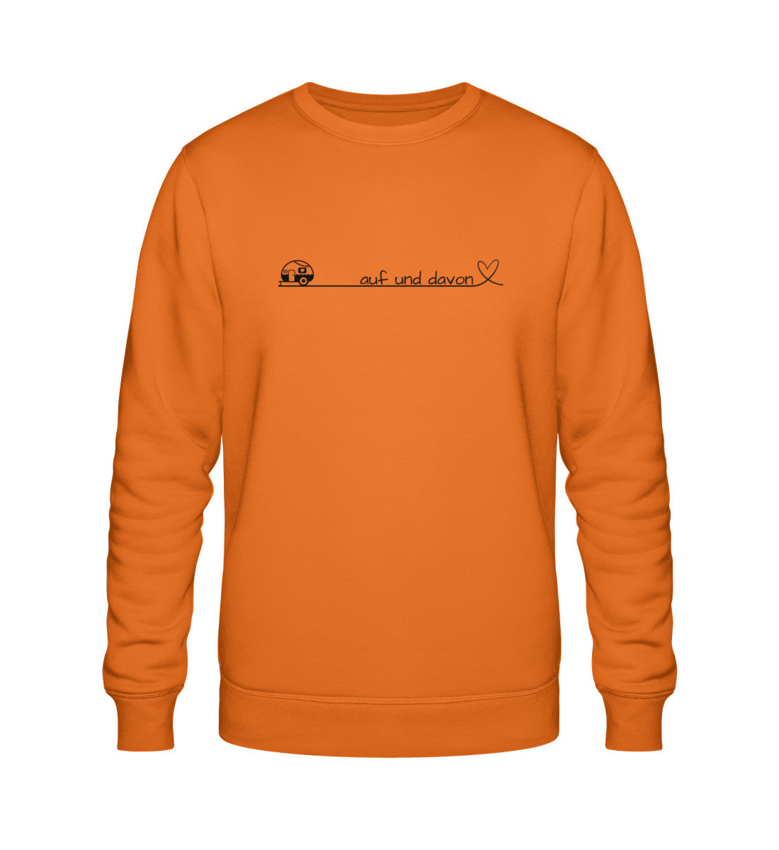 Auf und Davon - Damen Organic Sweatshirt - Wohnwagen - LazyDonkeyDesign