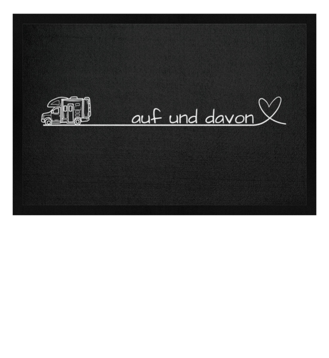 Auf und Davon - Wohnmobil - Camping Fußmatte - LazyDonkeyDesign