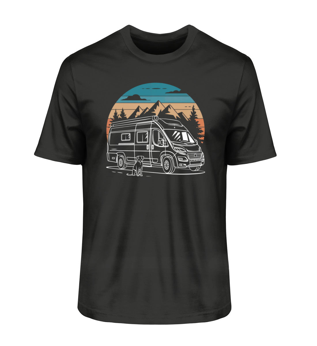 Vanlife mit Hund - Herren Organic Shirt - LazyDonkeyDesign