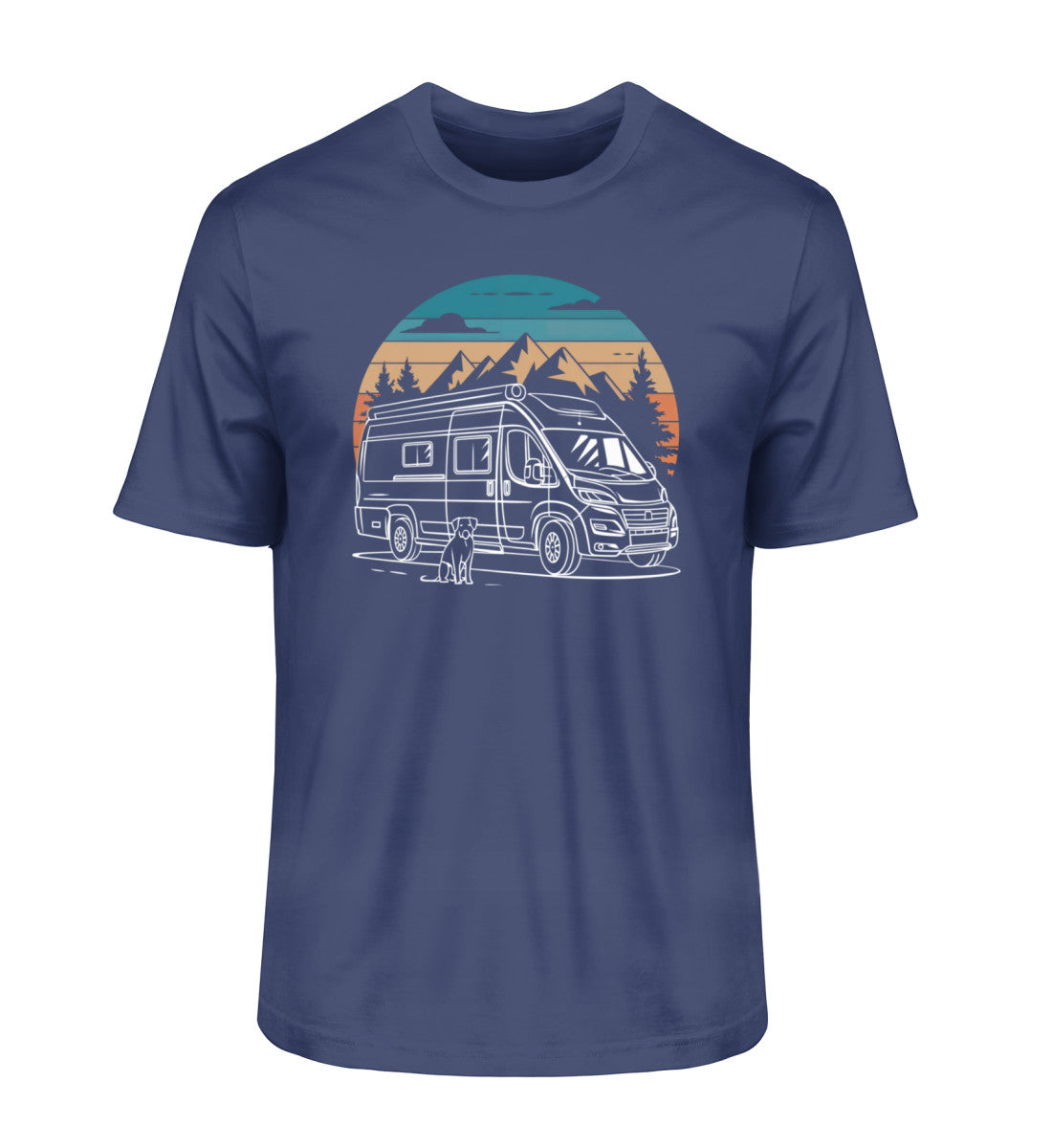Vanlife mit Hund - Herren Organic Shirt - LazyDonkeyDesign