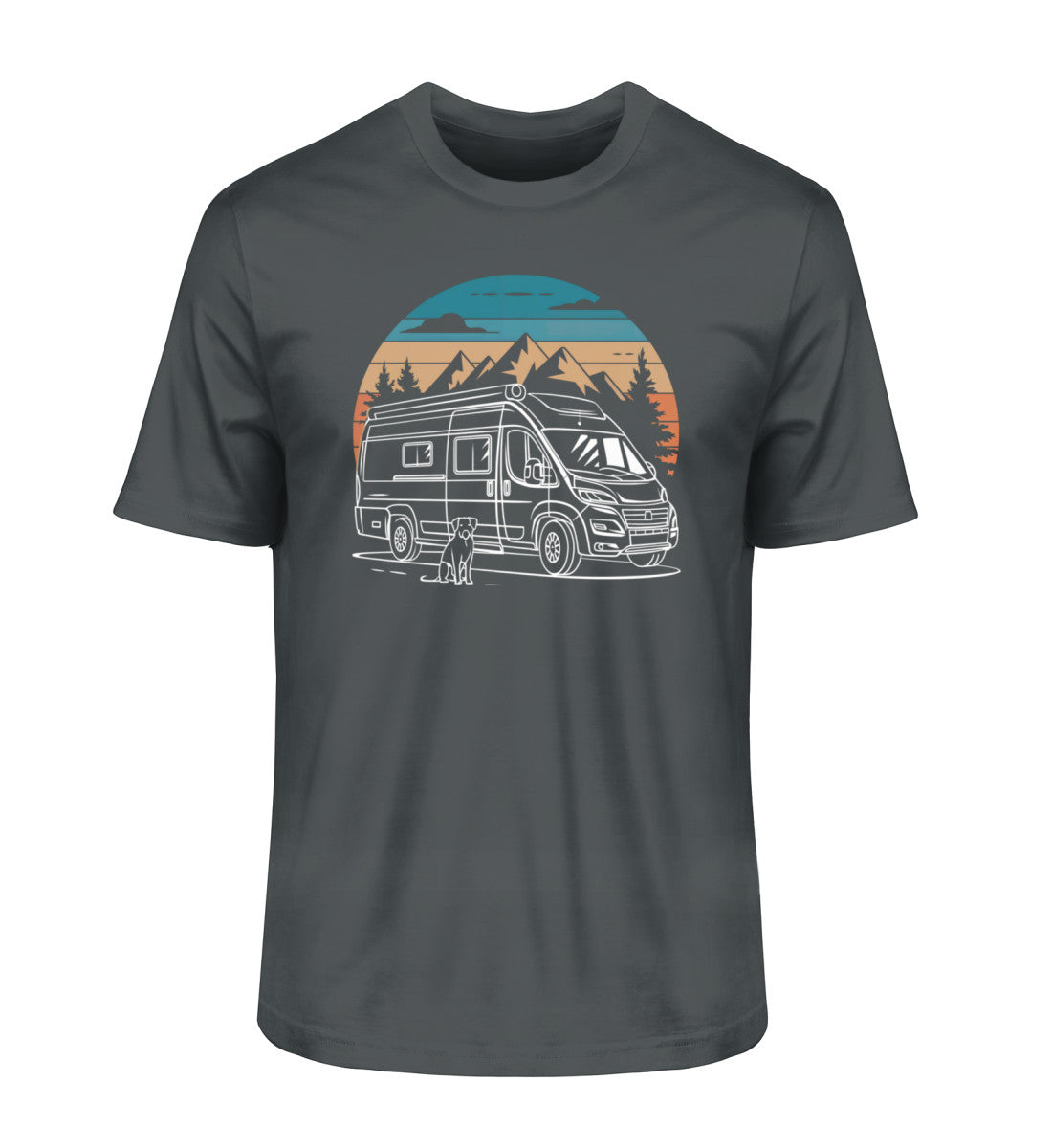 Vanlife mit Hund - Herren Organic Shirt - LazyDonkeyDesign