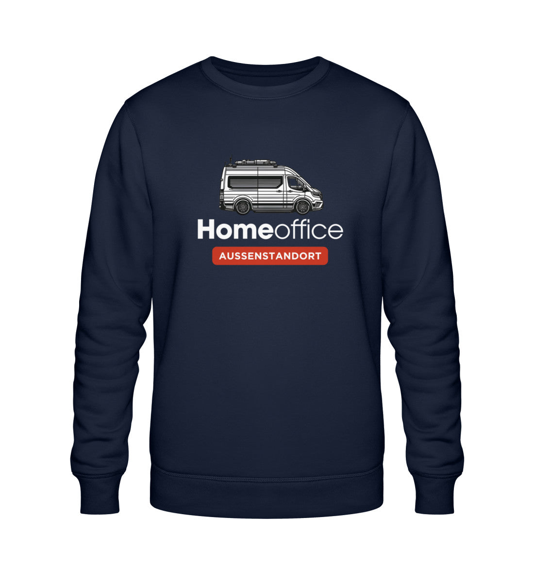 Vanlife Homeoffice - Herren Organic Sweatshirt - LazyDonkeyDesign