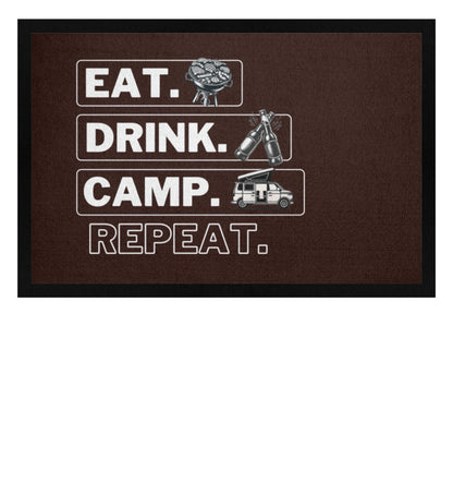 Eat Drink Bulli Repeat - Camping Fußmatte - LazyDonkeyDesign 