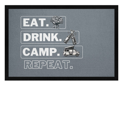 Eat Drink Bulli Repeat - Camping Fußmatte - LazyDonkeyDesign 