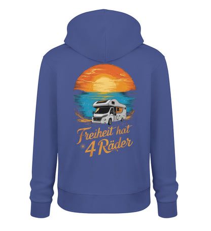 Freiheit hat 4 Räder - Damen Organic Hoodie - Wohnmobil - LazyDonkeyDesign 