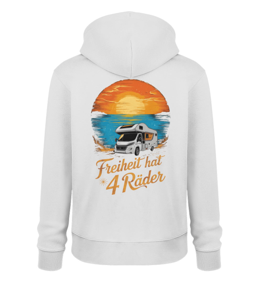 Freiheit hat 4 Räder - Damen Organic Hoodie - Wohnmobil - LazyDonkeyDesign 